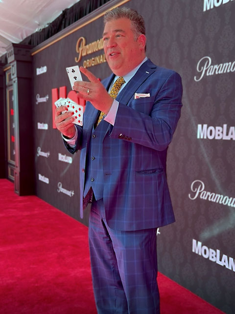 Scott on the red carpet at a movie premiere.